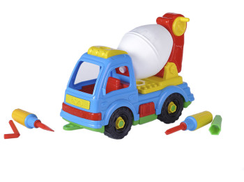 Конструктор Машинка Бетономішалка. Toys-plast ІП.29.001