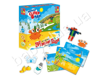 Простые игры с магнитами Времена года, Vladi Toys