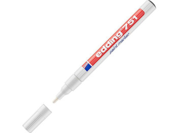 Маркер Paint круглий білий 1-2 мм. Edding e-751/49