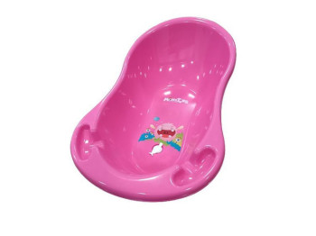 Ванночка Монстрики зі зливом рожева 86 см. Tega Baby MN-004ODPLYW-127