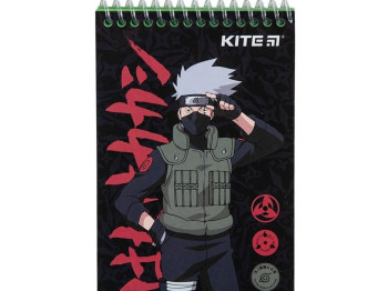 Блокнот на спирали А6, 48 листов, Naruto Shippuden, Kite