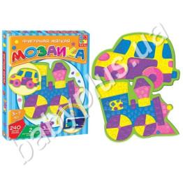 Набор для творчества Фигурная мозаика, Паровоз, Vladi Toys