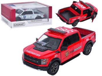 Машинка металева інерційна Ford F-1 2022 Raptor Police Kinsmart KT5436WPR
