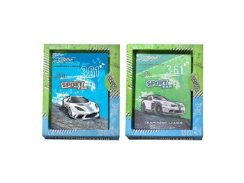 Блокнот SPORT CAR А6 з глітером, KIDIS 6042
