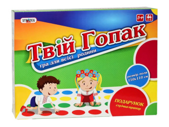 Гра підлогова твістер Твій Гопак 150×110 см, з полем, Strateg