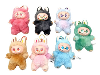 Лялька плюшева Labubu RAB Fabric LXZ3, 20 см, підвіс, колекційна серія, мікс видів (ціна за 1шт)