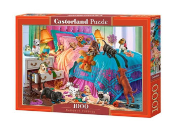 Пазлы Непослушные щенки 1000 элементов, Castorland