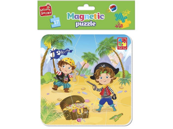 Мягкие магнитные пазлы Малыш сможет, Пираты, Vladi Toys