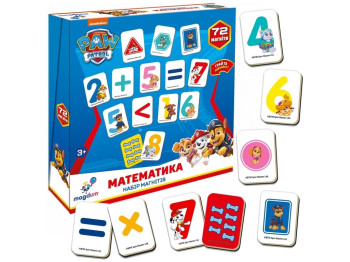 Набір магнітів Щенячий патруль Математика. Magdum ML4034-11