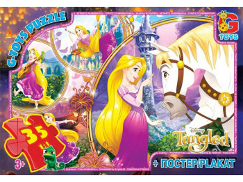 Пазли картонні Рапунцель, 35 елементів, G-Toys TA004