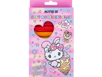 Пластилін восковий Hello Kitty м’який, 12 кольорів