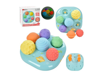 Игрушка с текстурными мячиками, 6 шт, музыка, свет, на батарейках