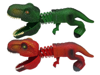 Игрушка телескопическая Dinosaur с подвижной челюстью, 23 см, раздвигается, 2 вида