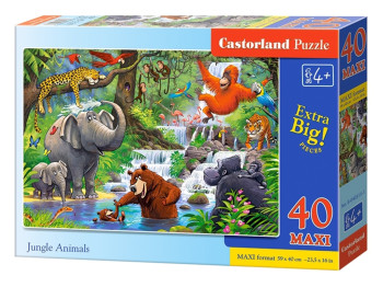 Пазлы Животные из джунглей 40 элементов, Castorland