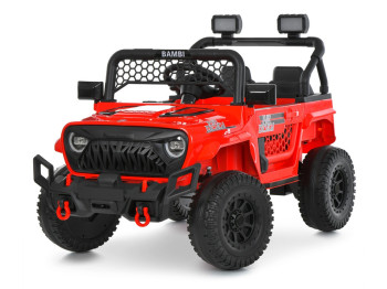Дитячий електромобіль джип M 6325EBLR-3, червоний, 2×25W, EVA колеса, Bluetooth, Bambi Racer