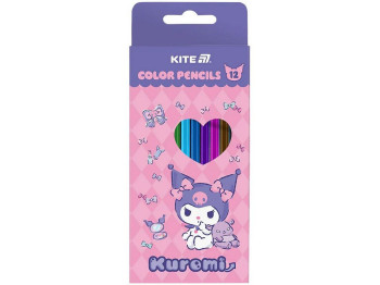 Карандаши цветные трехгранные Kuromi 12шт, Kite