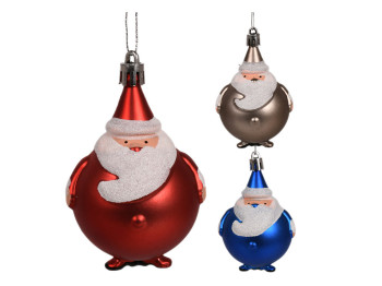 Елочные игрушки Santa 7см, 4шт, M47957