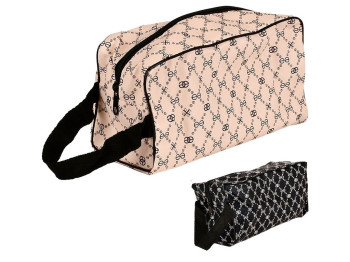 Косметичка дорожная Style, 26×12×11 см, текстиль/ПВХ, R33397, 2 вида
