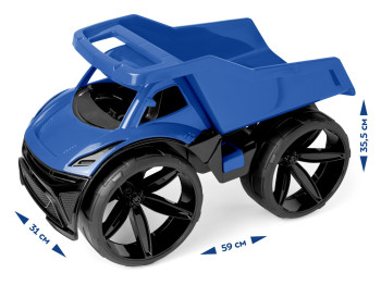 Машинка самосвал движущийся кузов Maximus 64020 59 см, большие колеса, Wader