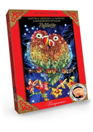 Набор для творчества Мозаика из пайеток Попугайчики, Danko Toys