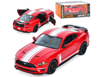 Машинка металлическая Ford Mustang GT, 19 см, открываются двери, АвтоСвіт