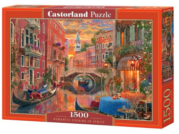 Пазлы Romantic Evening In Venice, 1500 элементов, Castorland