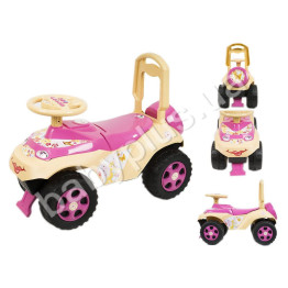 Толокар Автошка. TM Doloni Toys 0142-07. РОЗОВО-БЕЖЕВЫЙ. Расказывает ПДД и поет на рус.яз.