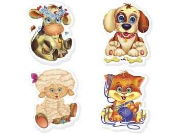 Мягкие Беби пазлы Домашние любимцы, Vladi Toys