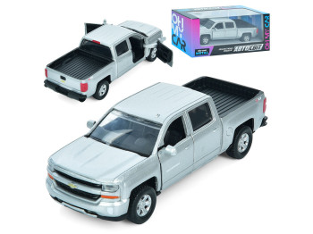 Машинка инерционная Chevy Silverado 2017 AS-3019, 16 см, открывающаяся дверь, АвтоМир