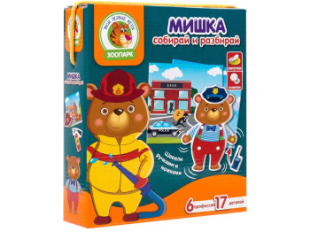 Игра с подвижными деталями Мишка, VT2109-06