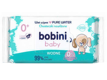 Влажные салфетки Pure Water Bobini Baby, 99% воды, 60 шт.