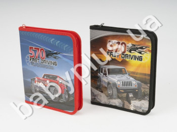 Папка B5 для зошитів картонна KIDIS серія 4 WHEEL DRIVE