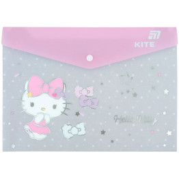 Папка на кнопке Kite Hello Kitty HK25-244-5, формат A4, полипропилен, Kite
