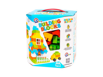 Конструктор пластиковий Building Blocks 90 деталей, у коробці, Технок