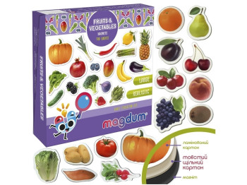 Набір магнітів Fruits and vegetables. Magdum ML4031-15 EN
