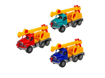 Машина «Магирус» кран Colorplast 0503, игрушечная спецтехника, пластик