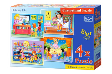 Пазлы Профессии, 8,12,15 и 20 элементов, Castorland