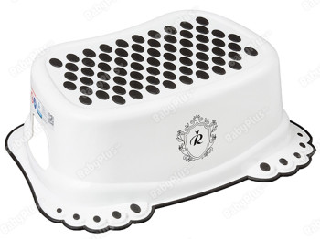 Підставка для ніг Royal з протиковзною гумою біло-чорна. Tega Baby RL-006-103-C