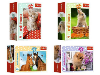 Пазли Trefl Mini Милі тварини, 54 елементи
