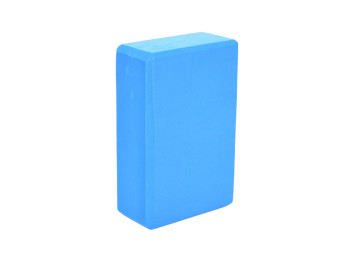 Блок для йоги опорний MS 0858-2-BL, 22 см, EVA, синій, BabyToys