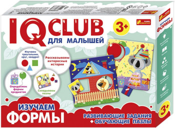 Обучающие пазлы Изучаем формы, IQ-club, Ranok Creative
