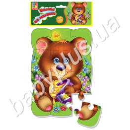 Магнитные пазлы Мишка, Vladi Toys
