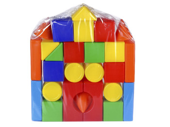 Конструктор пластиковый Замок, 41 см, 26 элементов, Toys-Plast