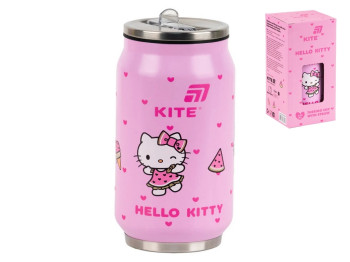 Термочашка с трубочкой 350мл Hello Kitty Kite HK25-1263