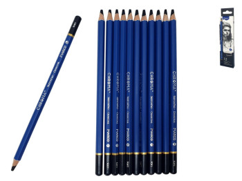 Карандаши угольные шестигранные Marco Chroma Soft 8040S-12CB, цена за 1шт
