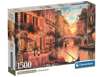 Пазли Вуличками Венеції Clementoni, 1500 елементів