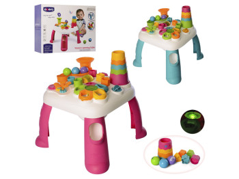 Столик ігровий з сортером Abero QX-91161E, 40 см, з формочками, BabyToys