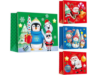 Пакет новогодний бумажный XS Santa&Co 14,5х15х6см, R96708-XS