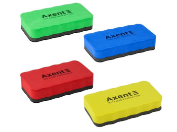 Губка для досок сухостиральная Axent 9802-A, 11x5,7x2,2 см, для флипчартов, 4 вида (цена за 1шт Axen