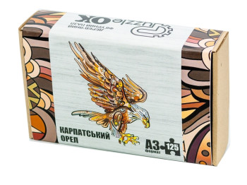 Фигурный деревянный пазл Карпатский Орел A3, в картонной упаковке, PuzzleOk